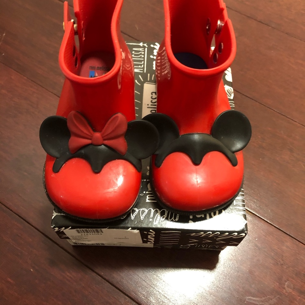 Mini Melissa rain boots kids size 8